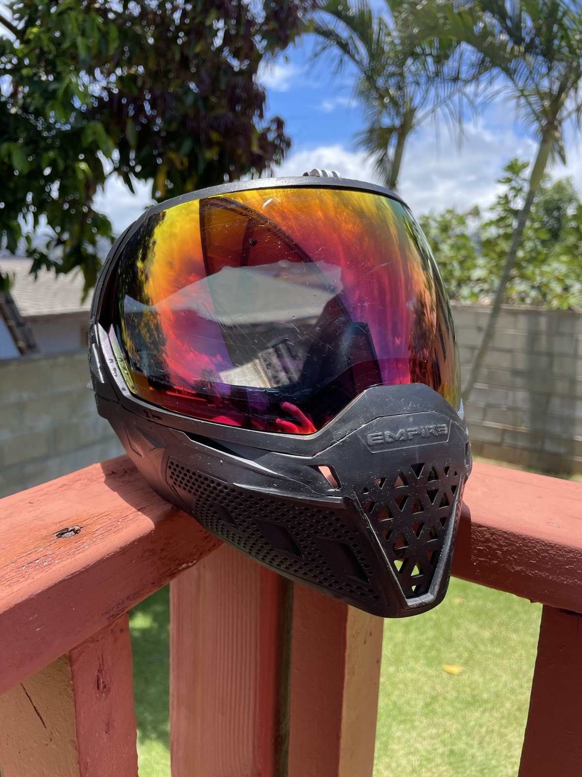 Empire EVS Paintball Airsoft Mask Black With Extra Lenses