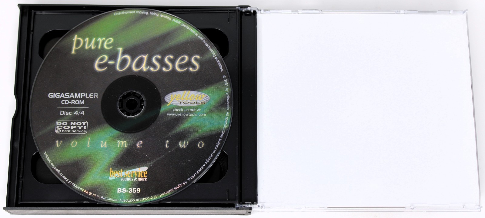 Best Service Pure E-Basses Vol 2 GigaSampler Sample/Sound Library/Sampling 4 CD