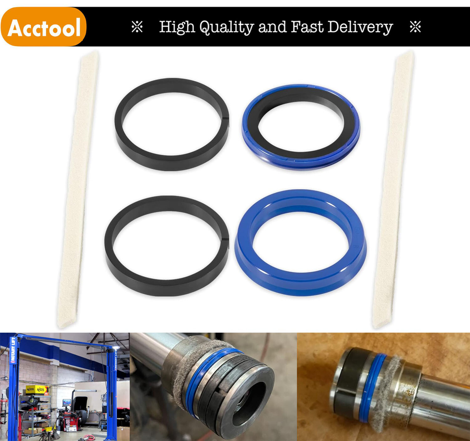 For Rotary Lift 2 post Pacoma Massey Ferguson FJ7311 Cylinder Seal Rebuild Kit