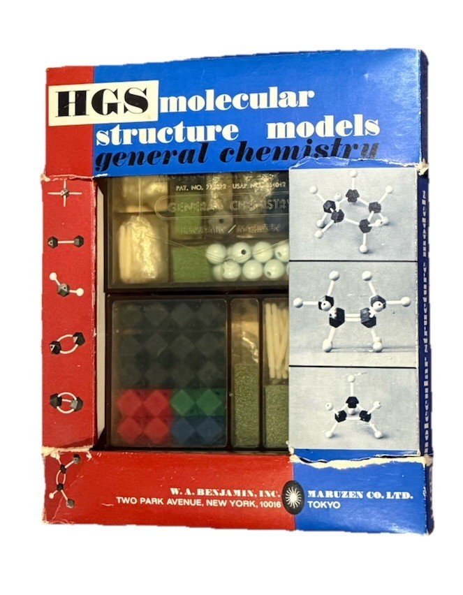 HGS Molecular Structure Model Kit 1960s General Chemistry Maruzen Japan Vintage