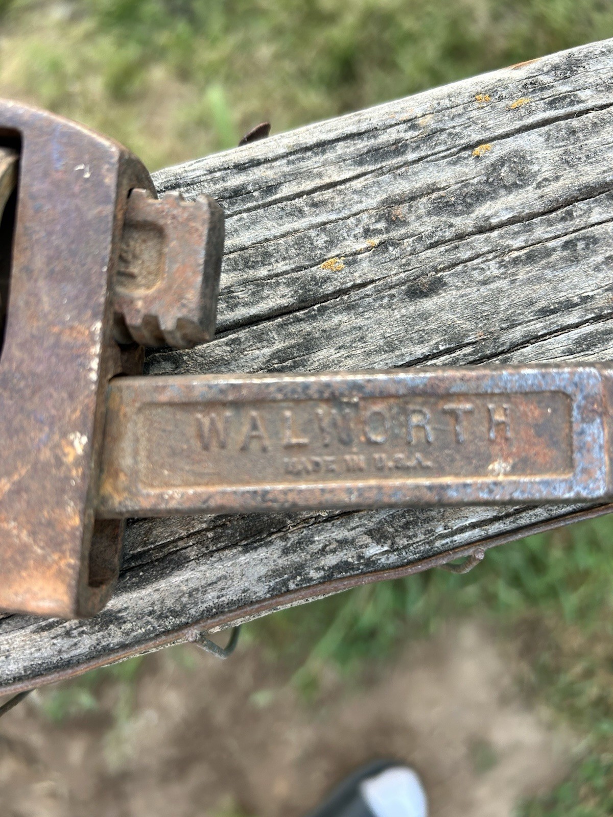 Vtg Stillson Walworth 14" Inch Pipe Monkey Wrench Adjustable Heavy Duty USA NICE