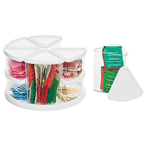 Rotating Carousel Craft Organizer, 9-Canister, Includes 3" and 6" Canisters,