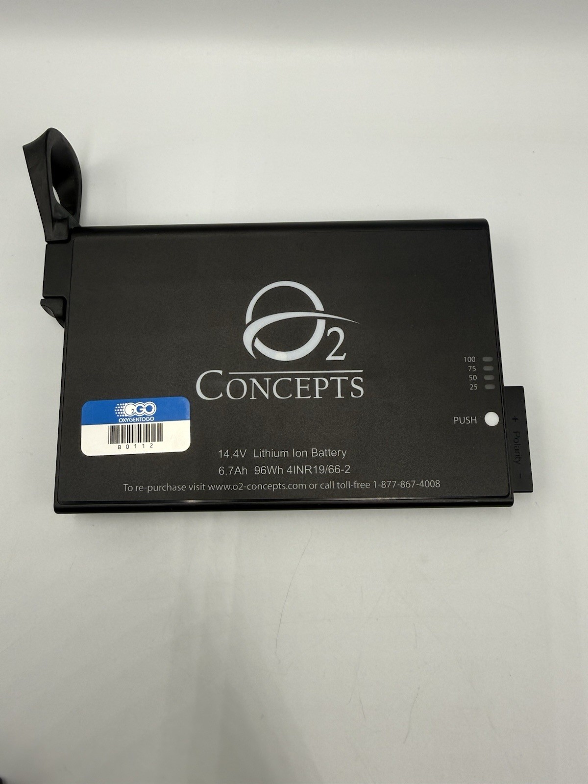 O2 Concepts 800-1002 Battery Oxlife Independence 14.4V Replacement Battery