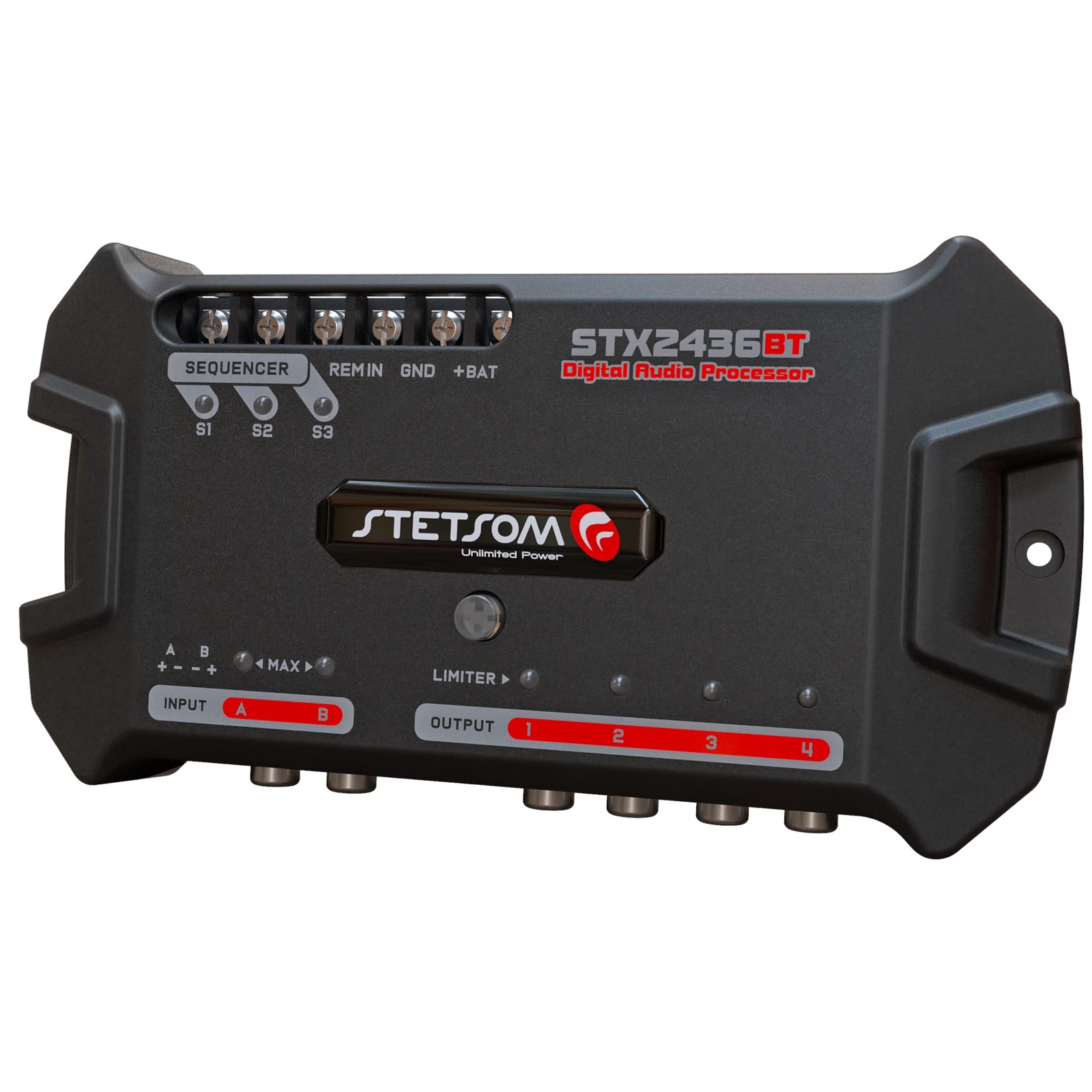 Stetsom STX 2436 Bluetooth DSP PRO - Digital Signal Processor, Compact, Black