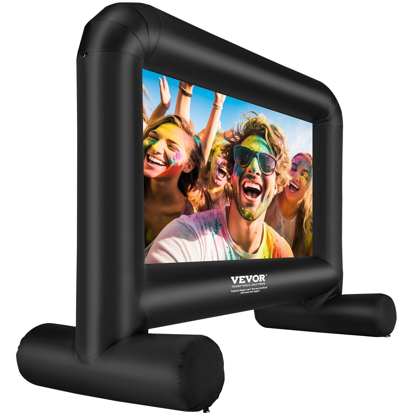 14FT All-Terrain Inflatable Screen 160° Viewing Range Portable Construction