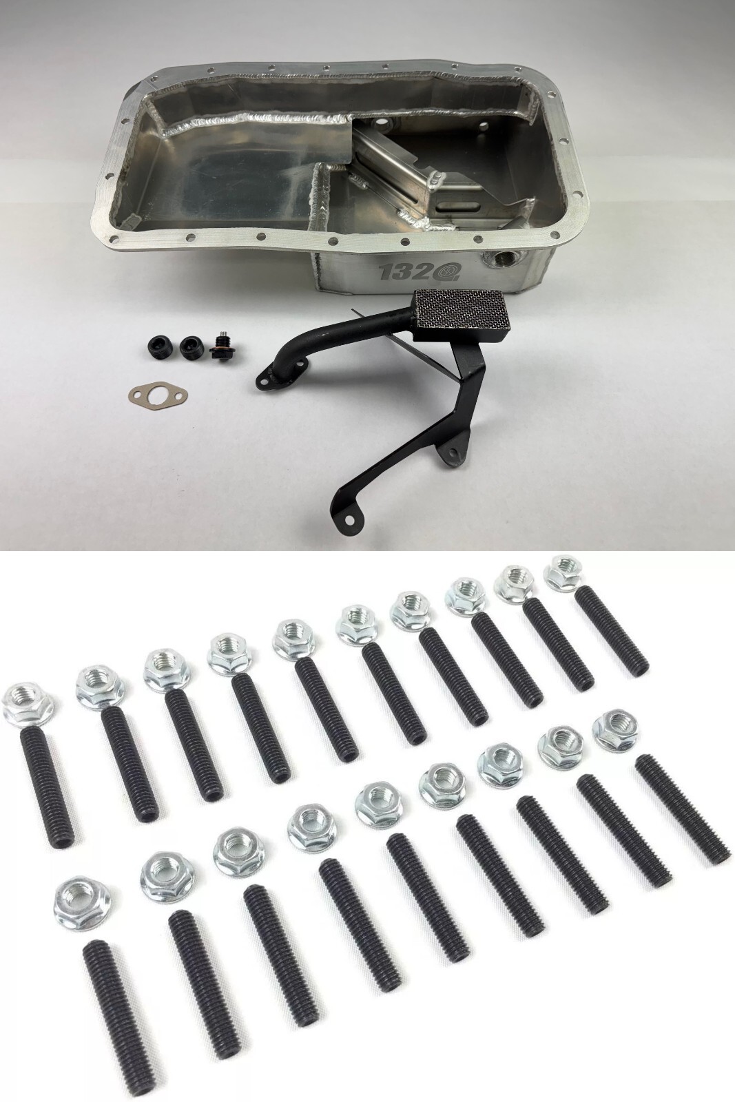 1320 Performance 5QT baffled racing oil pan for GSR Type R b18c & oil pick up