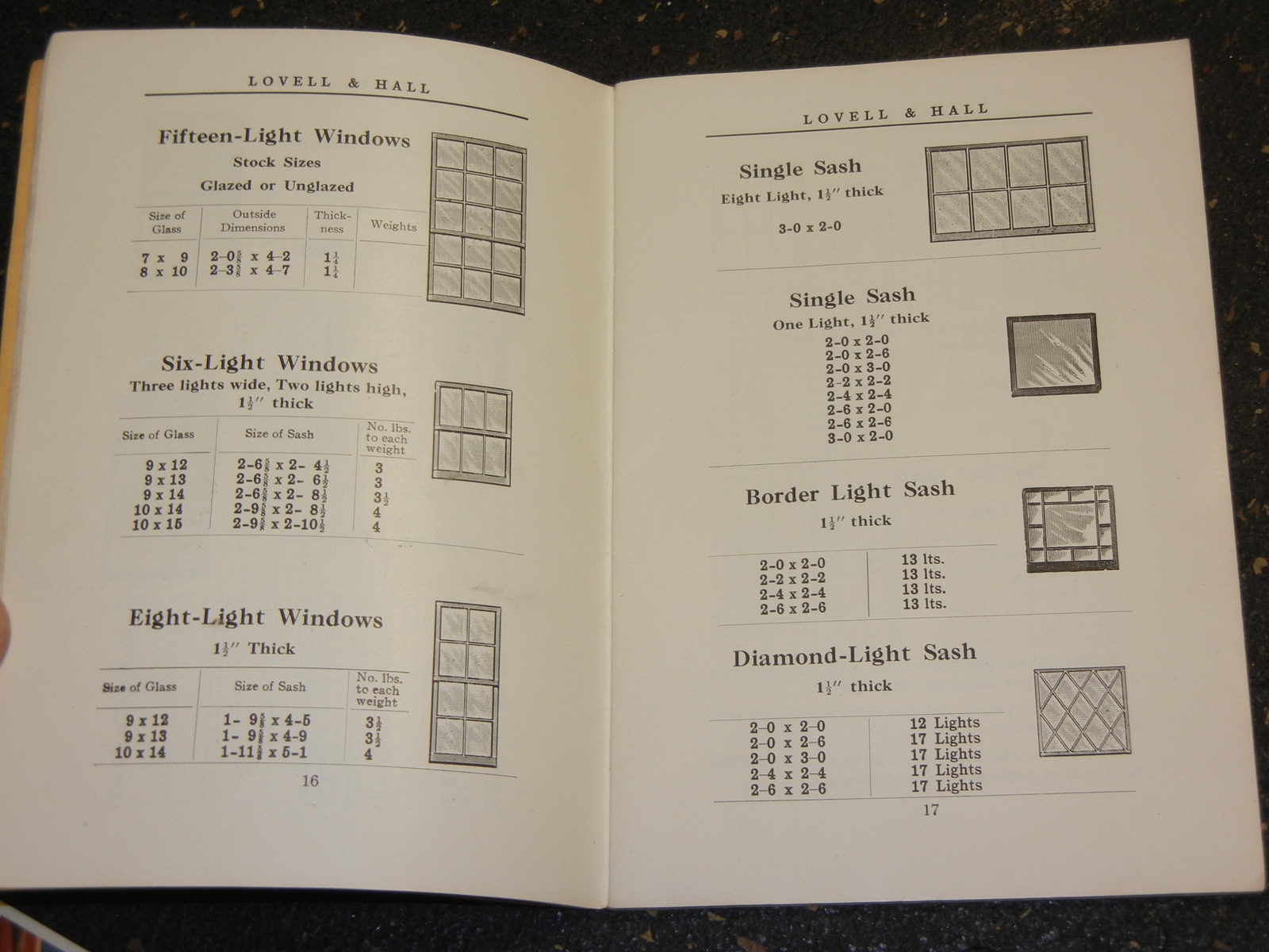 Vintage Lovell and Hall Doors Windows Frames and Blinds Catalog