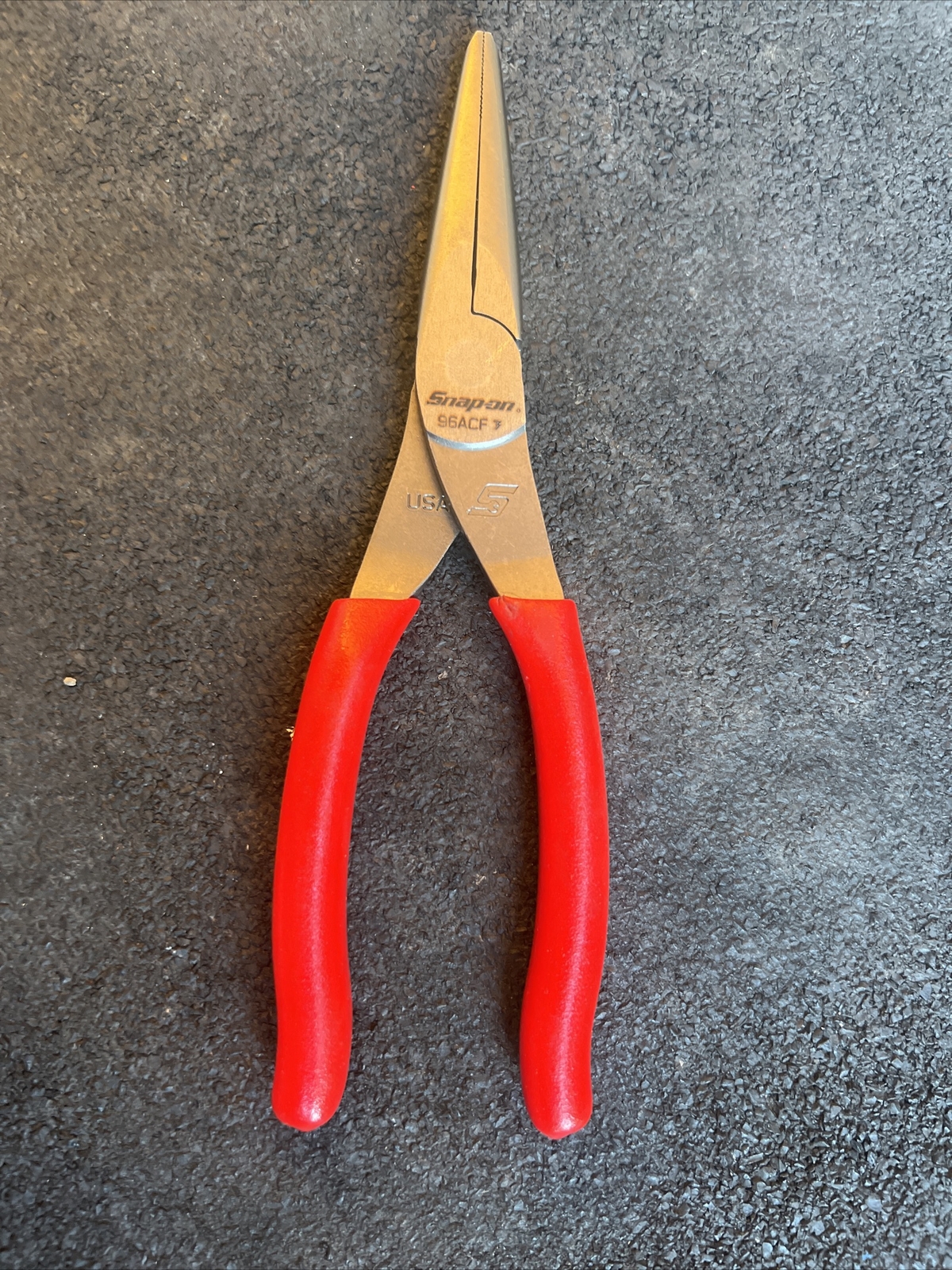 For Snap-On 96acf 8" talon grip needle nose pliers red New Red