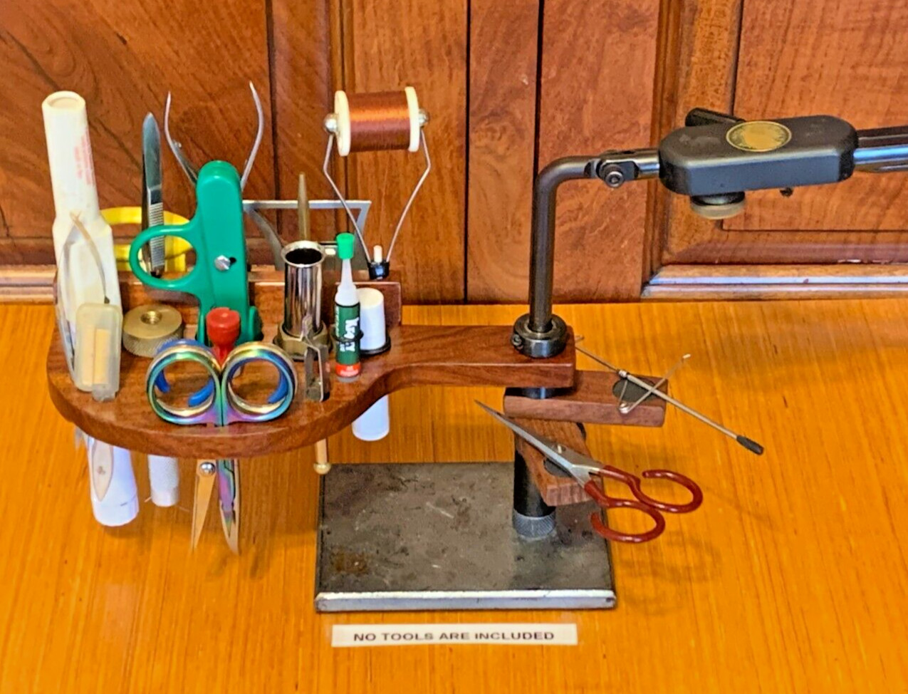 WADE'S FLY TYING VICE TOOL CADDY THREAD AND BEAD ORGANIZER / AND QUICK DRAW KIT