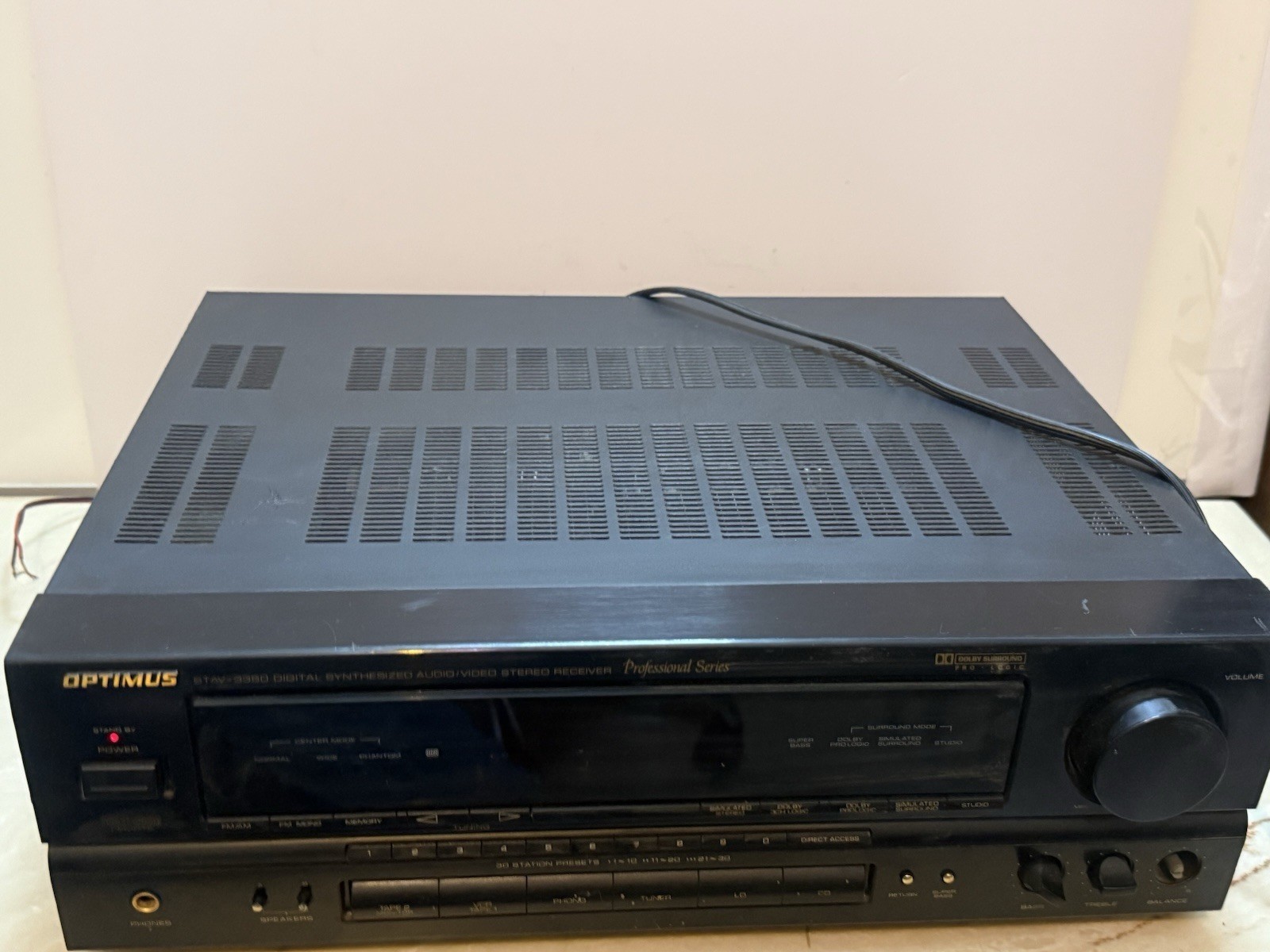 Optimus STAV-3350 Professional Series Digital Synthesized A/V Stereo Receiver