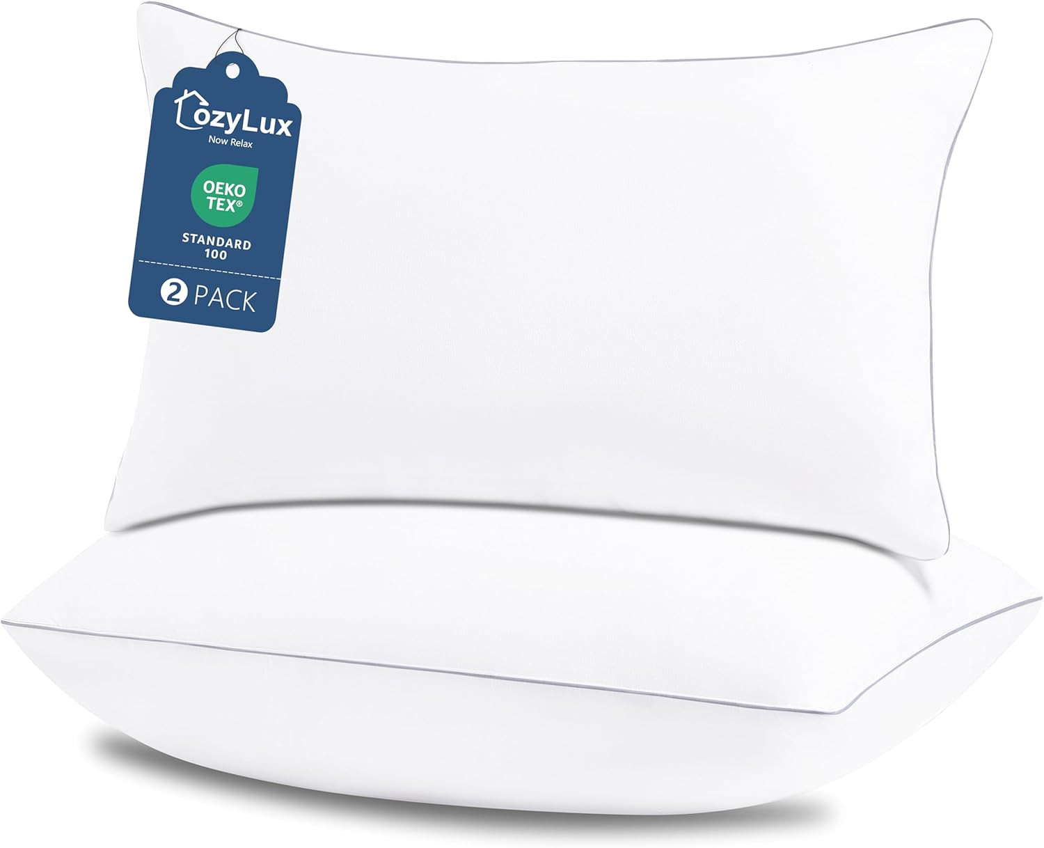 King Size Bed Pillows Set Of 2 Cooling Hotel Quality Down Alternative 19x34