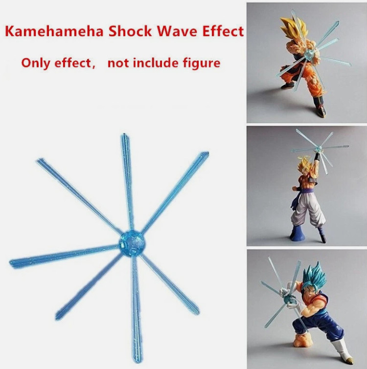 New Custom goku Vegeta Super Saiyan Shock Wave Effec blue hand accessories