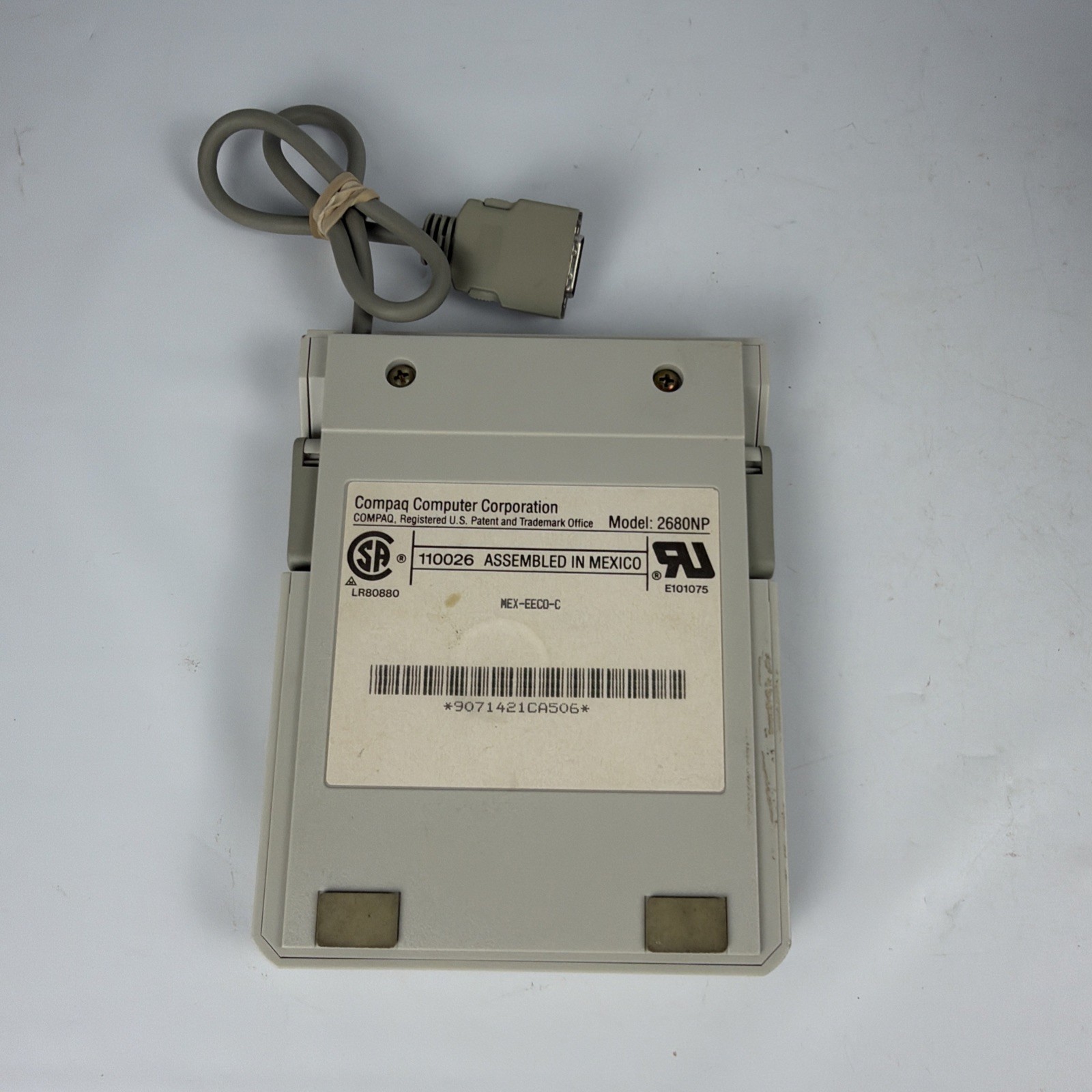 Vintage Compaq 2680NP Numeric Keypad Serial DB9 External Keypad Untested Beige