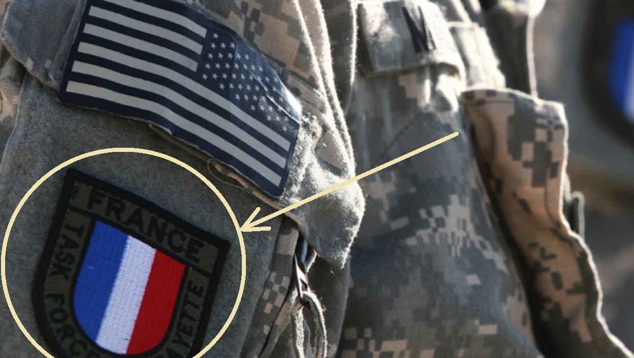 FRENCH FOREIGN LEGION Brigade La Fayette vêlkrö PATCH: Task Force La Fayette