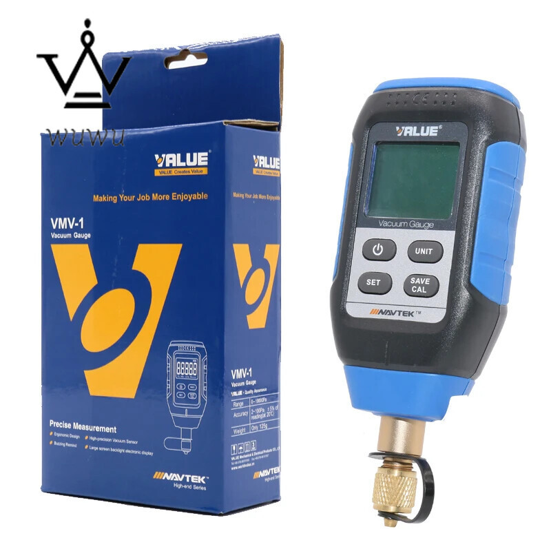 VMV-1 Laboratory Refrigeration System Vacuum Inspection Vacuum Gauge 0-10000P