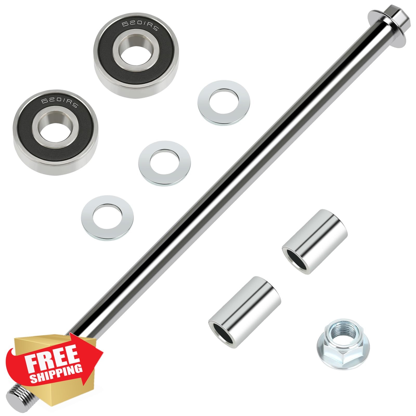 CILOYU Mini Bike Rear Axle Kit 12mm 270mm with Bearings Coleman CT100U