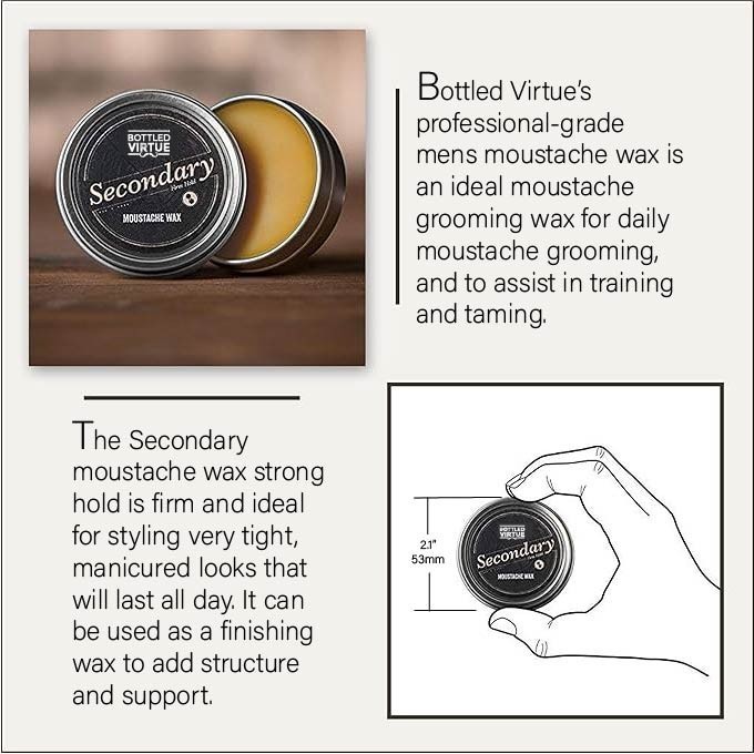 Bottled Virtue - Secondary Moustache Wax | Original Can You Handlebar Formula