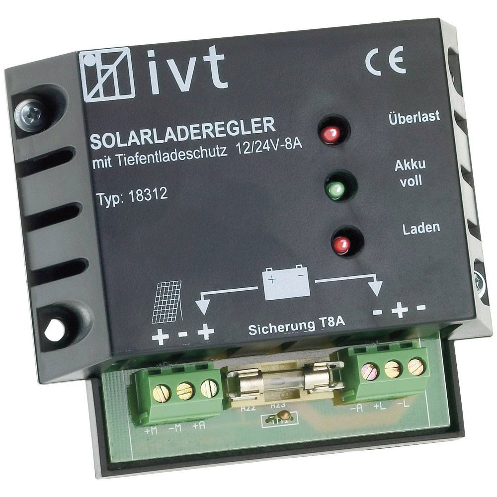 IVT 200041 SCDPLUS 12V/24V 15A PWM Charge Controller USB Interface