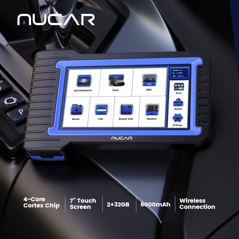 MUCAR VO7S Bidirectional Full Diagnostic Scanner ECU Coding Tool CANFD 28+Resets
