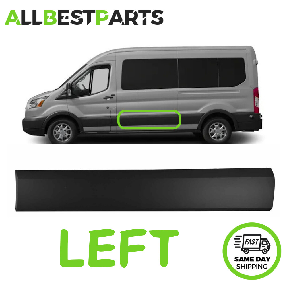 Left Side Sliding Door Trim Molding Cover for Ford Transit 150/250/350 2015-2019