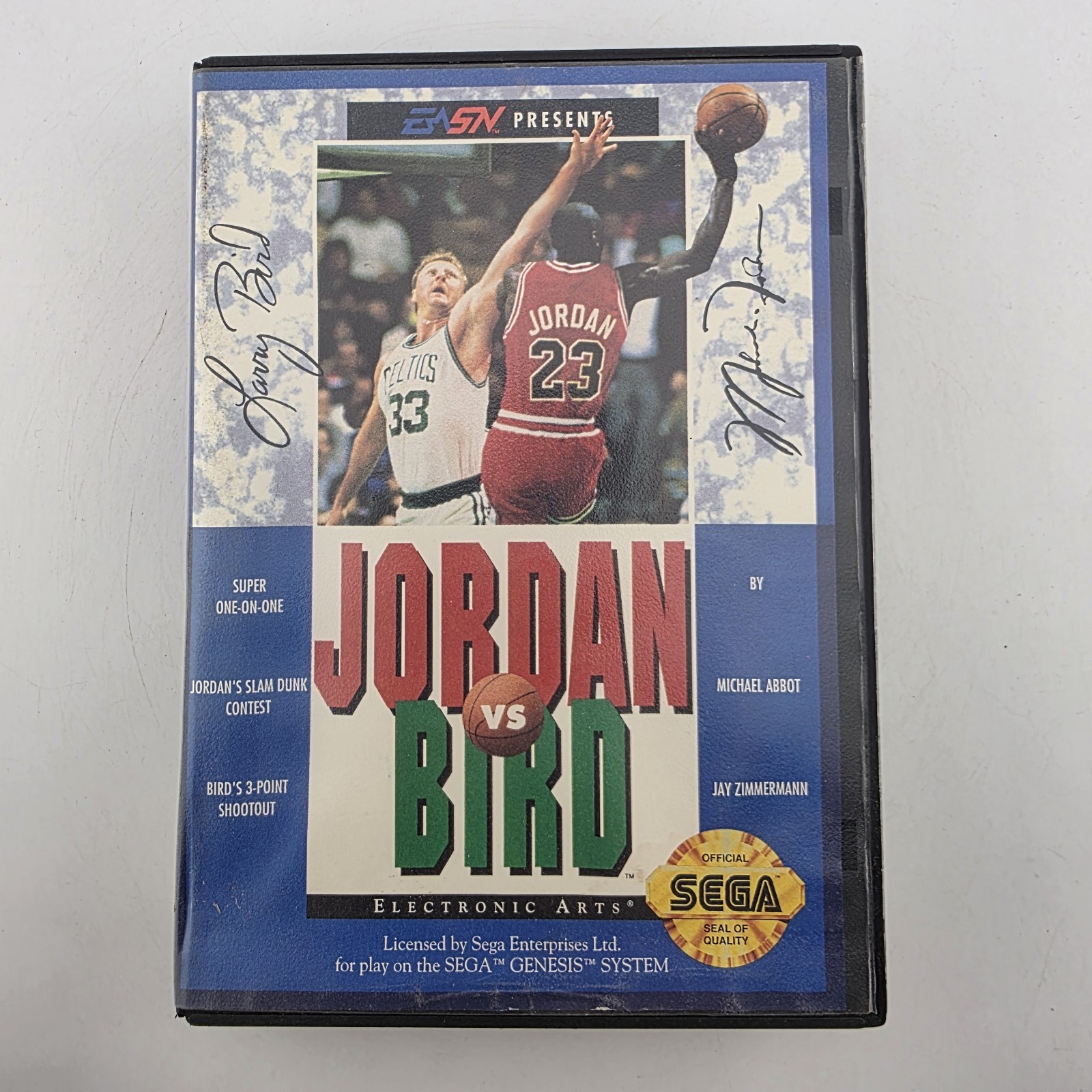 Jordan Vs Bird Super One-On-One Case (SEGA Genesis) Authentic BOX ONLY