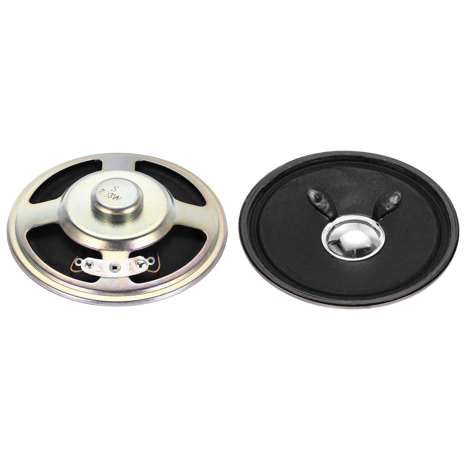 6 Pcs 3W 8 Ohm Small Speakers Metal Shell Round Internal Micro Magnet Speaker