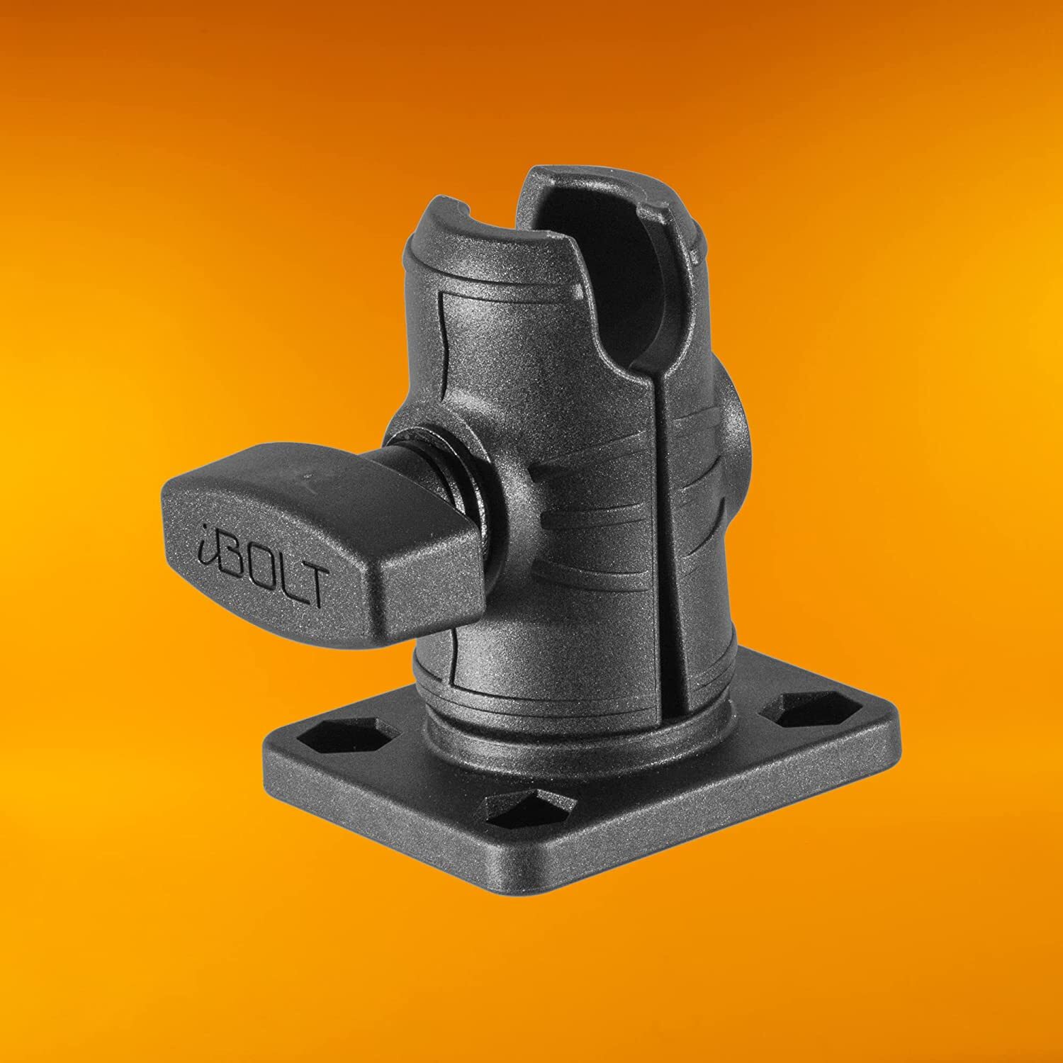 iBOLT Composite 2.5" Single Socket Arm with Rectangular AMPs Pattern Drill Base