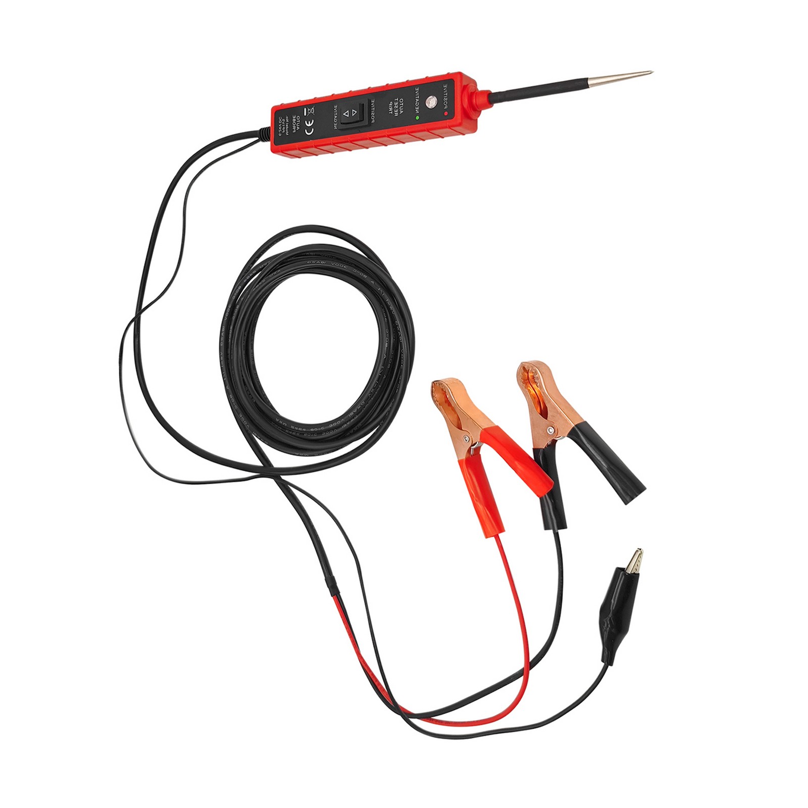 Red Automotive Electric Circuit Tester Car 6-24V DC Power Probe Portable Tool N