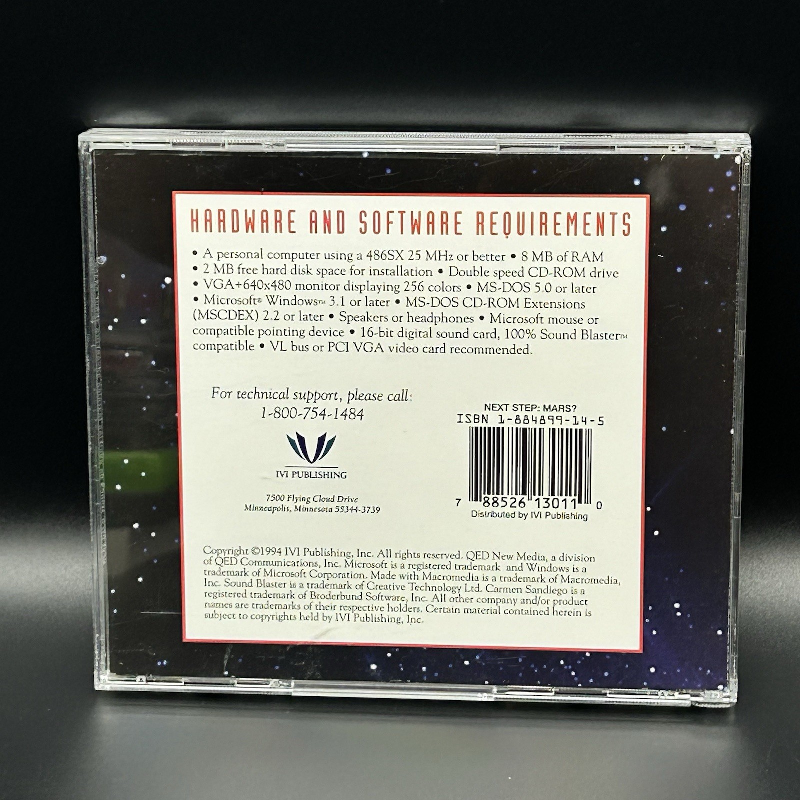 Next Step Mars Patrick Stewart CD Rom Windows PC 1.0 Version