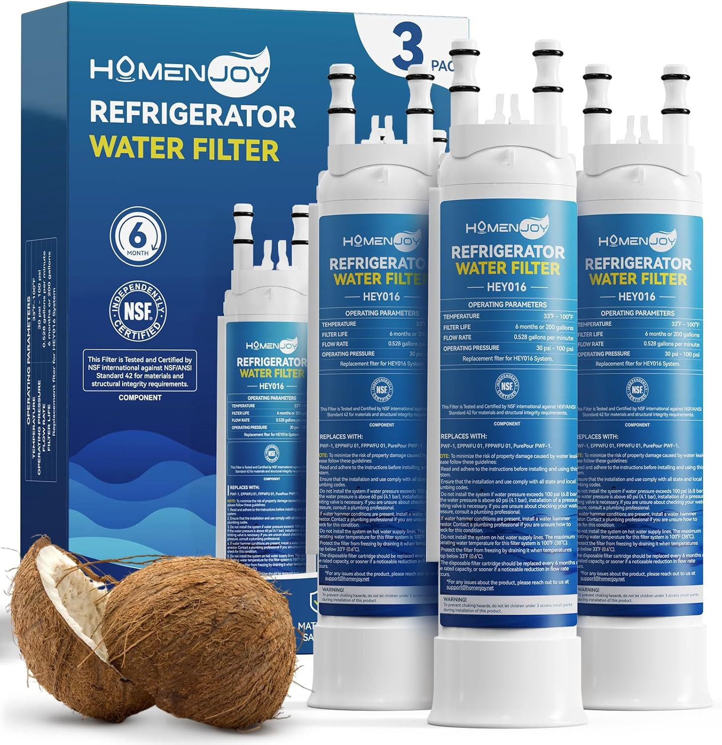 FPPWFU01 Water Filter Replacement for Frigidaire Purepour FPPWFU01 PWF-1 EPPWFU0