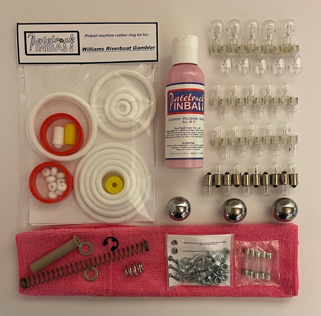1990 Williams Riverboat Gambler Pinball Machine Maintenance Tune Up Kit