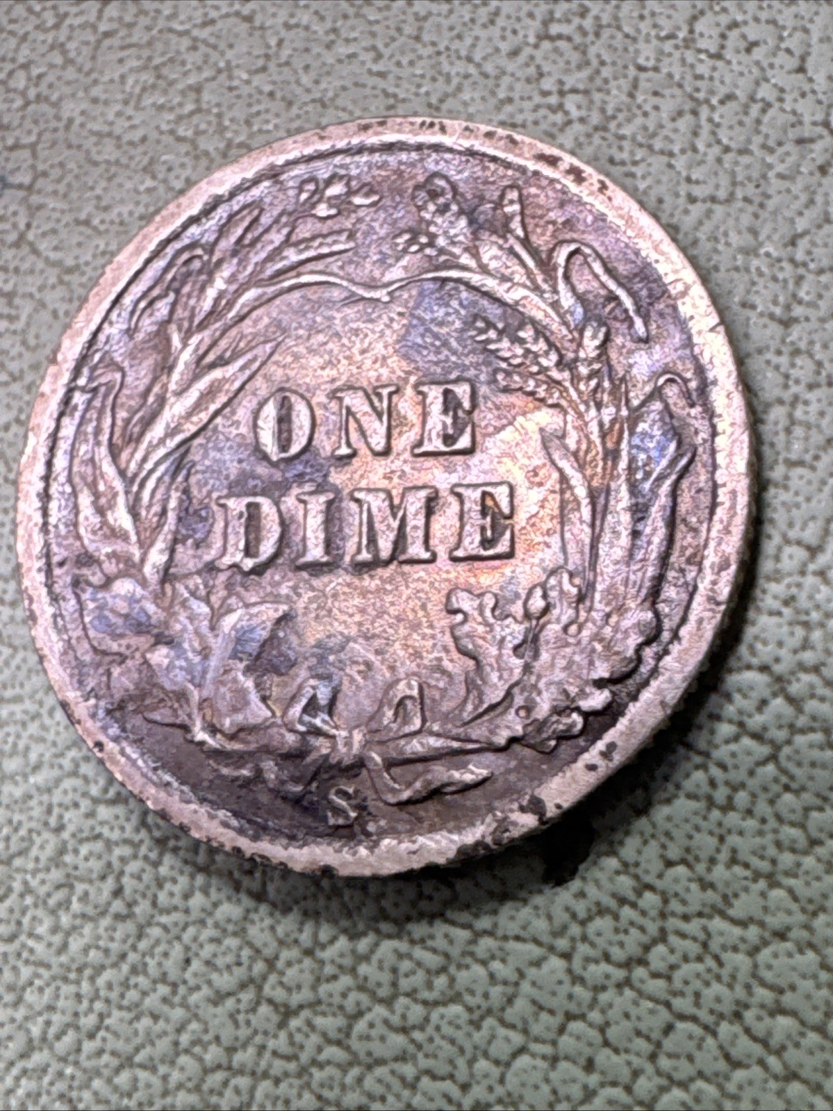 1905 S Barber Dime 10c Nice Original Toned