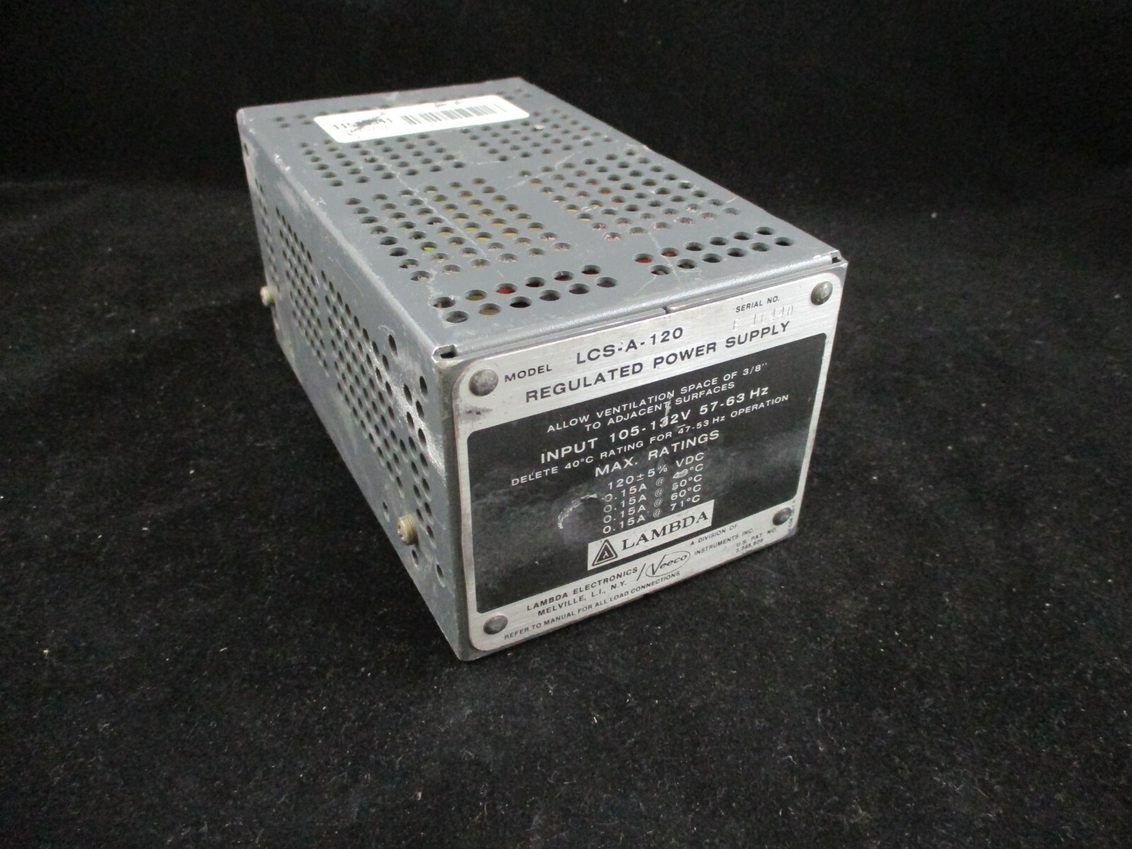 *NEW* LAMBDA ELECTRONICS REGULATED POWER SUPPLY LCS-A-120 *60 DAY WARRANTY*