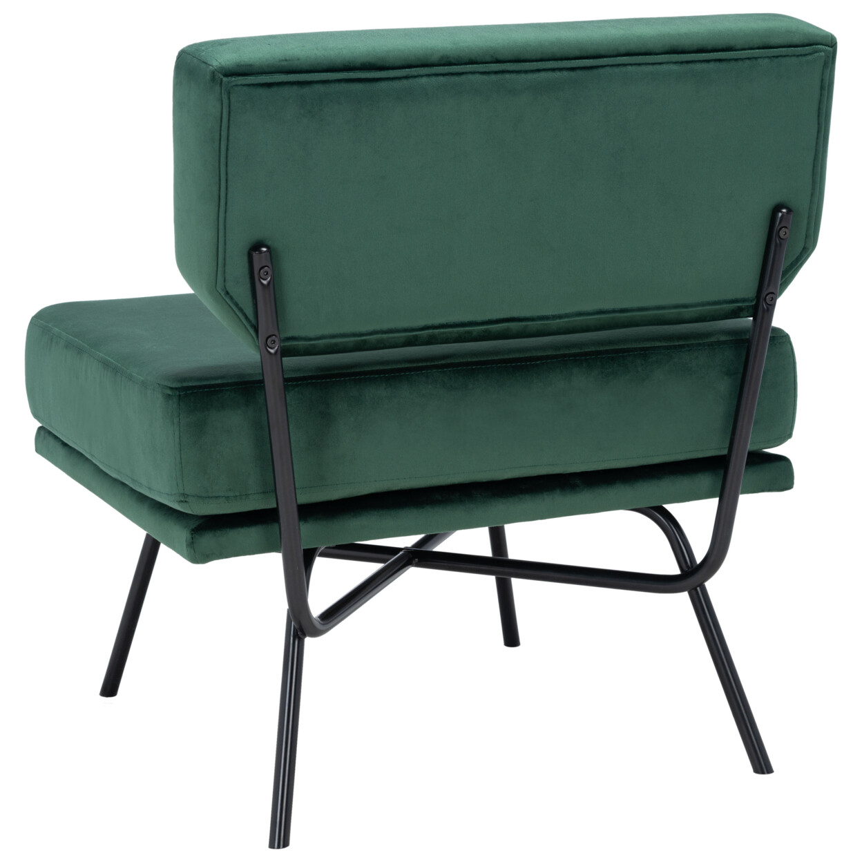SAFAVIEH Kermit Accent Chair | Malachite Green / Black |