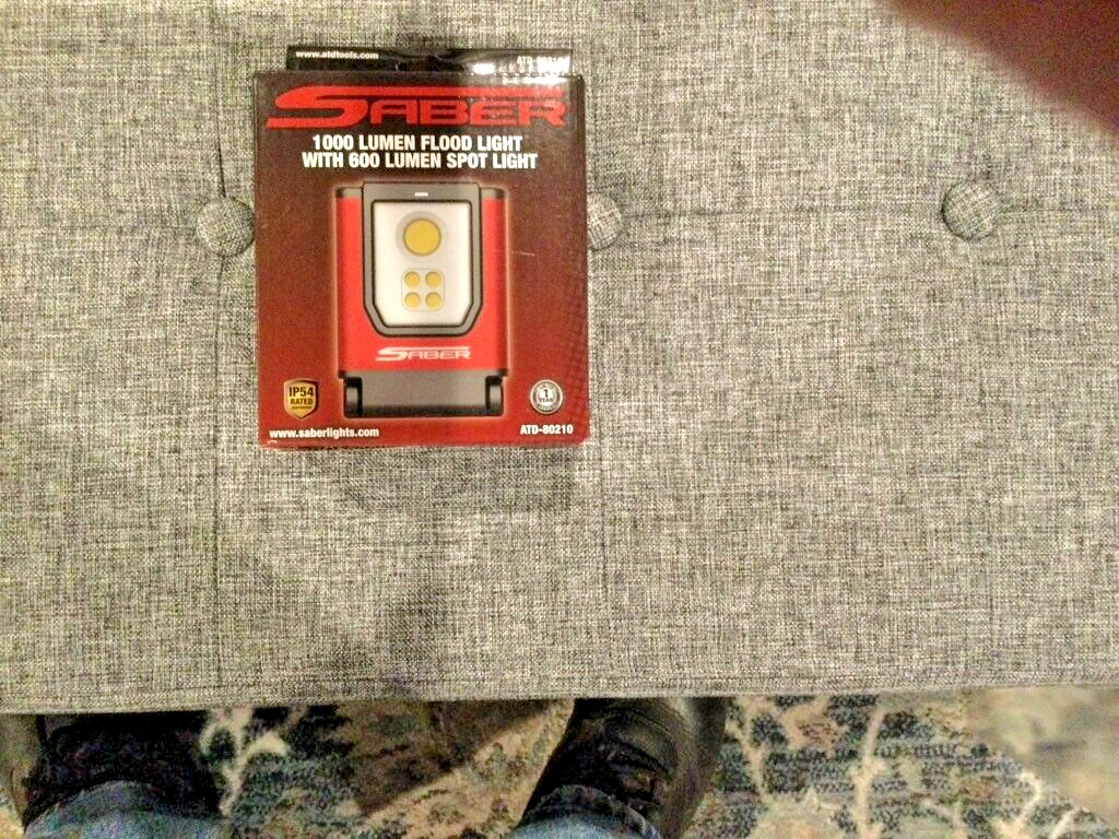 ATD 80210 1000 Lumen SABER FLOOD LIGHT WITH 600 LUMEN SPOT LIGHT
