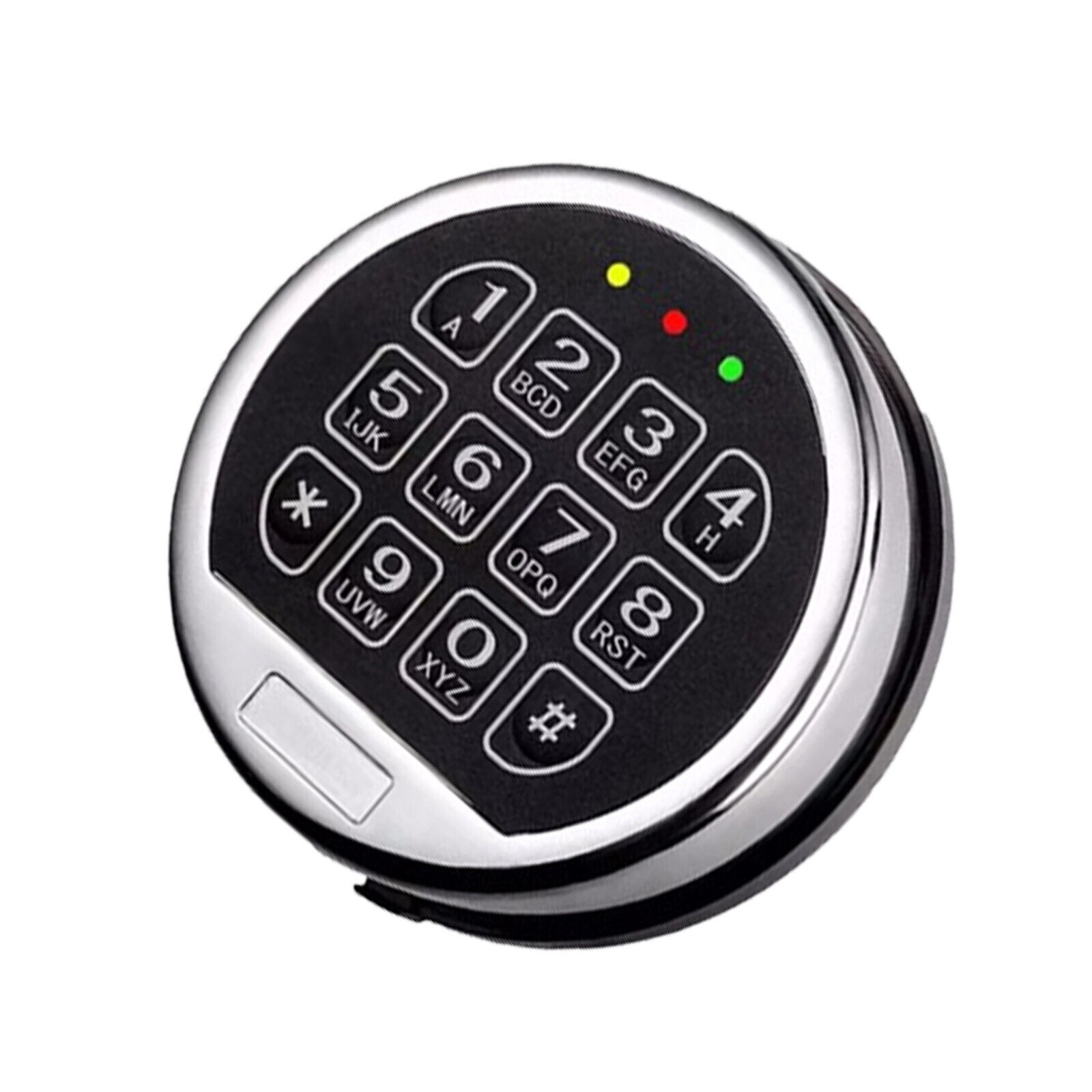 Gun Safe Lock Replacement Solenoid Lock with 2 Master Keys Chrome Digital Key