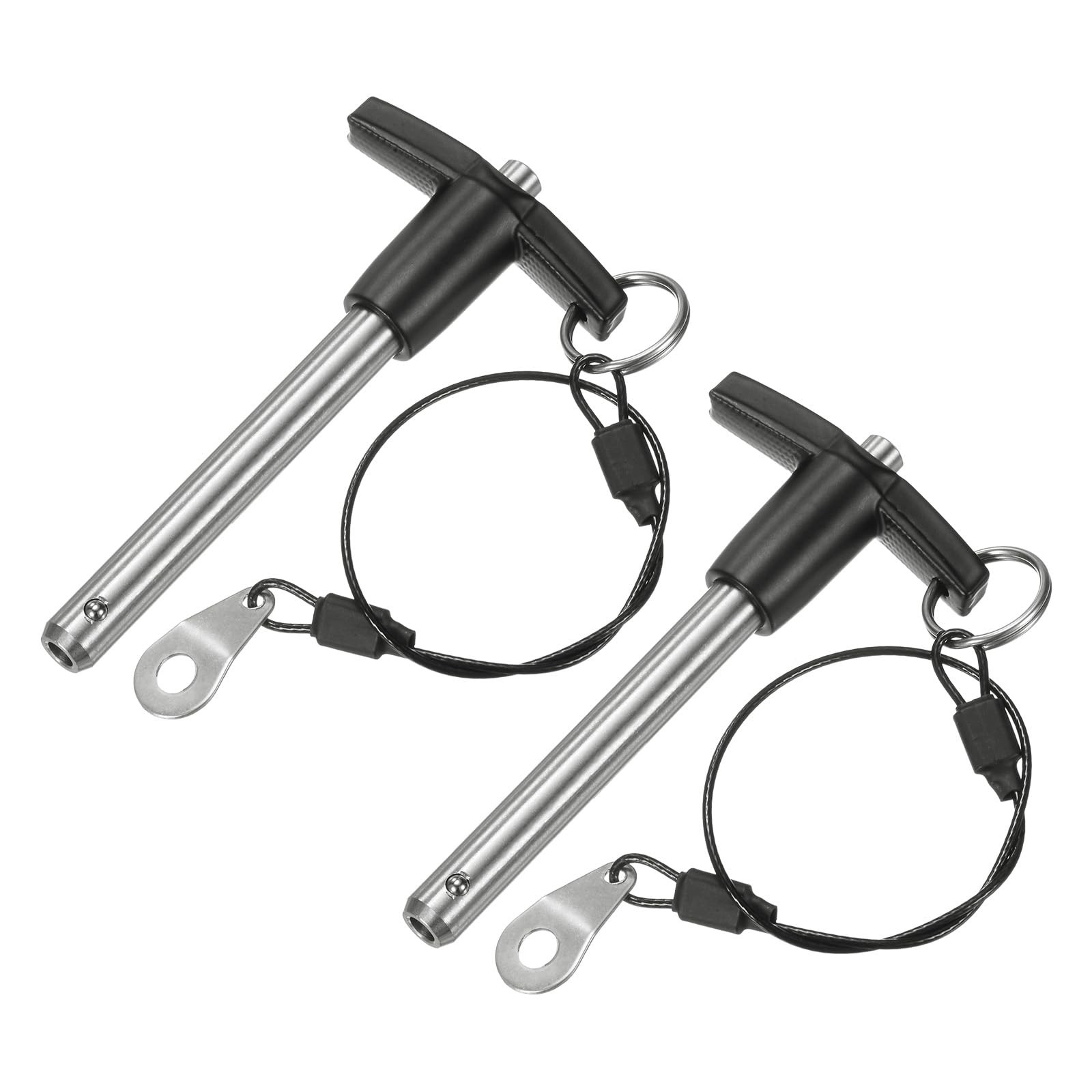 M METERXITY 2-Pack T Handle Lock Pins, 3/8"(9.5mm) Dia. 2-3/8"(60mm) Usage Le...