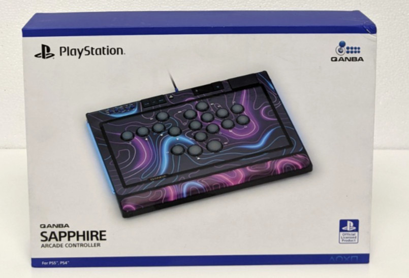 Qanba Sapphire Arcade Fight Stick PS5 PS4 Controller Official Licensed