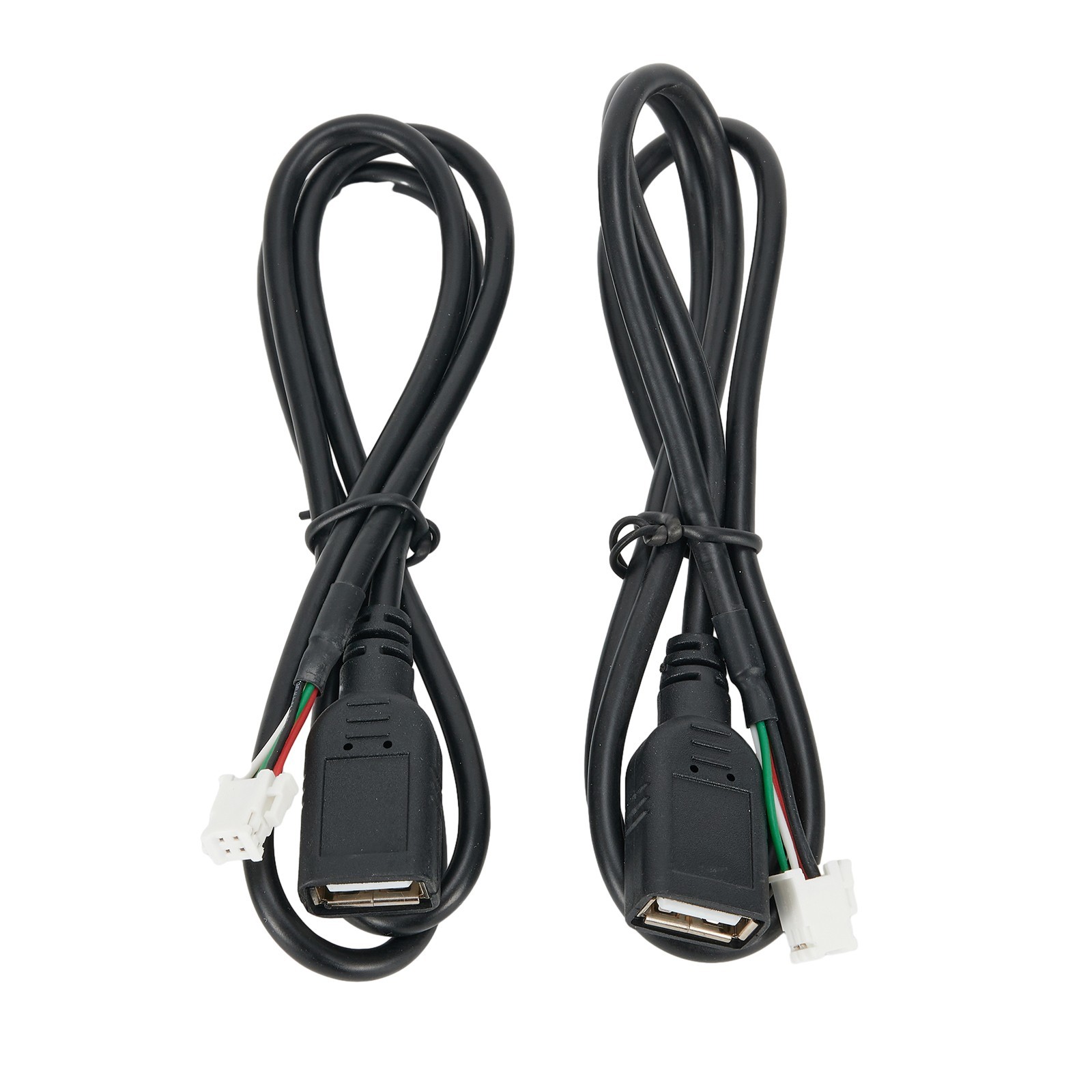 2pcs Car USB Cable Adapter 4Pin & 6Pin Accessories Connector For Android