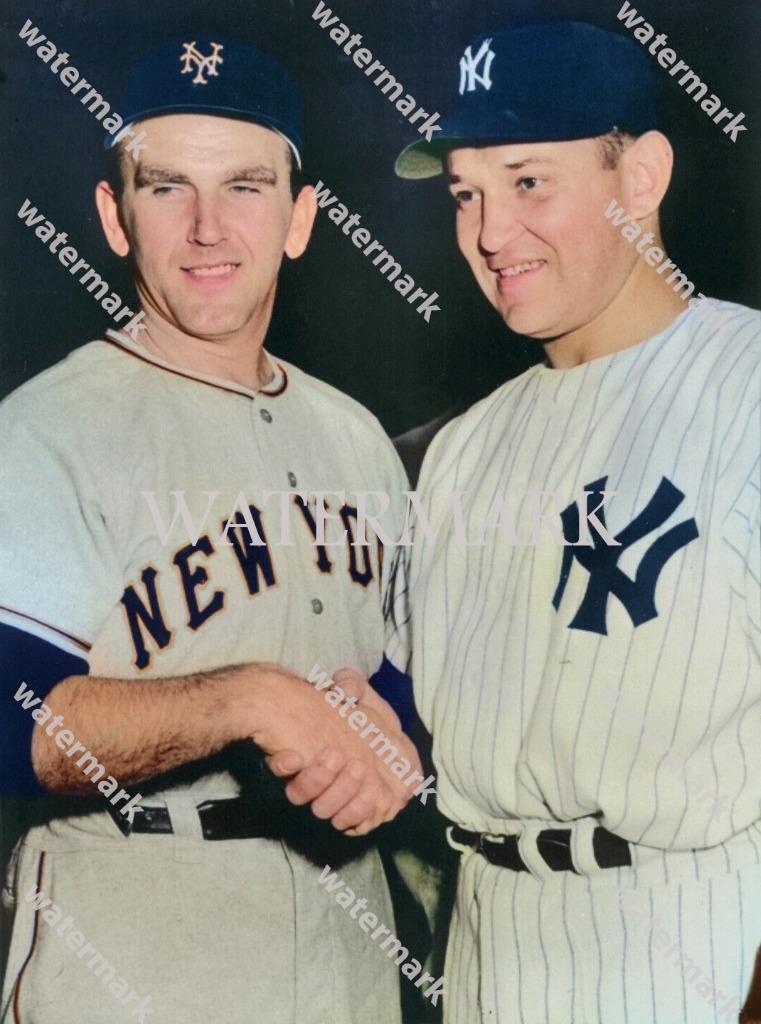 GQ6 Allie Reynolds Yankees- Dave Koslo Giants 8x10 11x14 16x20 Colorized Photo