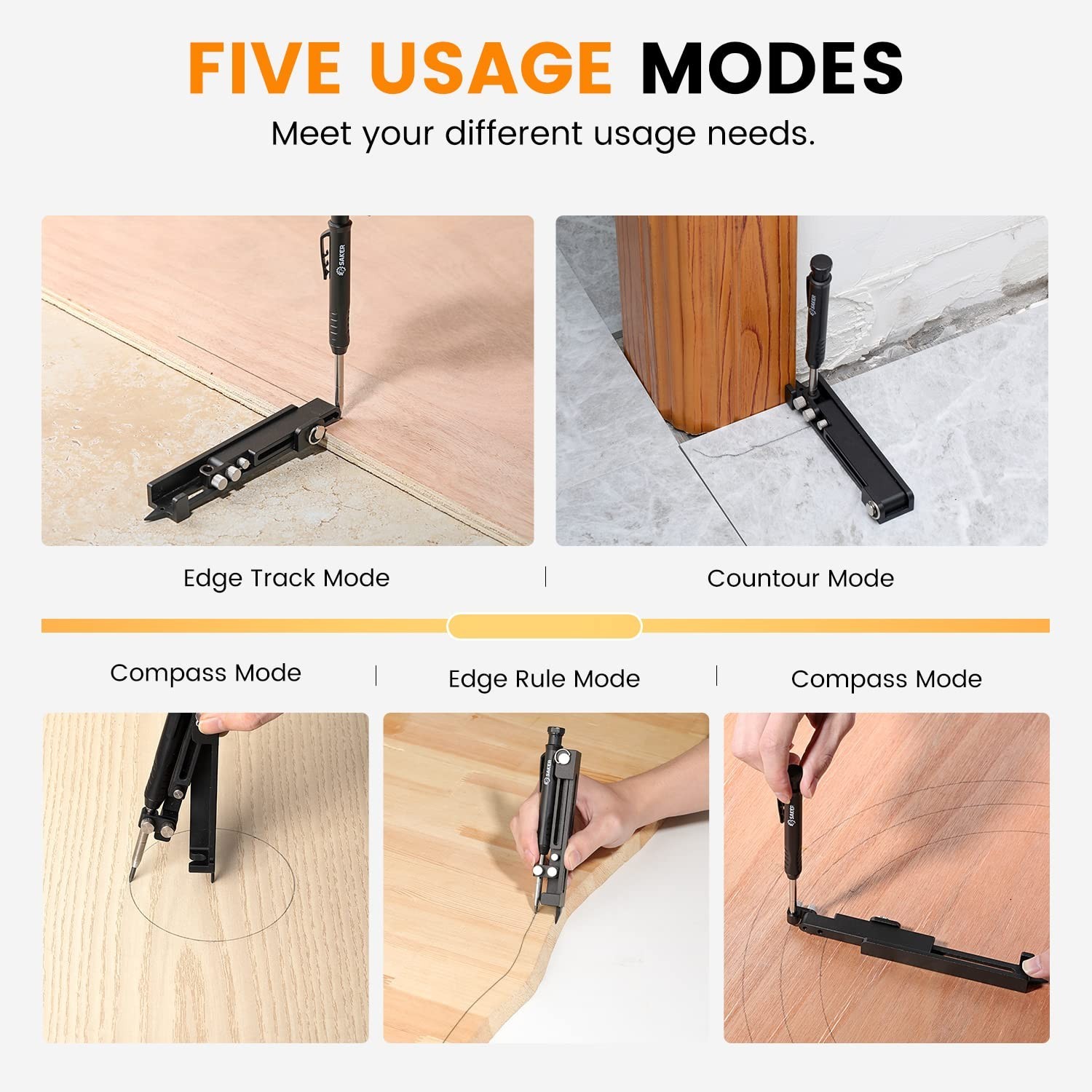 Multi-Function Scribing Tool & Contour Gauge Profile Tool Set - Precision Measur