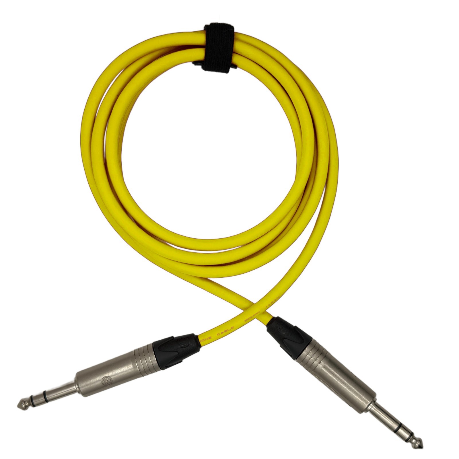 MOGAMI YELLOW TRS CABLE 5 FT NEUTRIK  1/4" CONNECTORS 2549 NP3X PATCH
