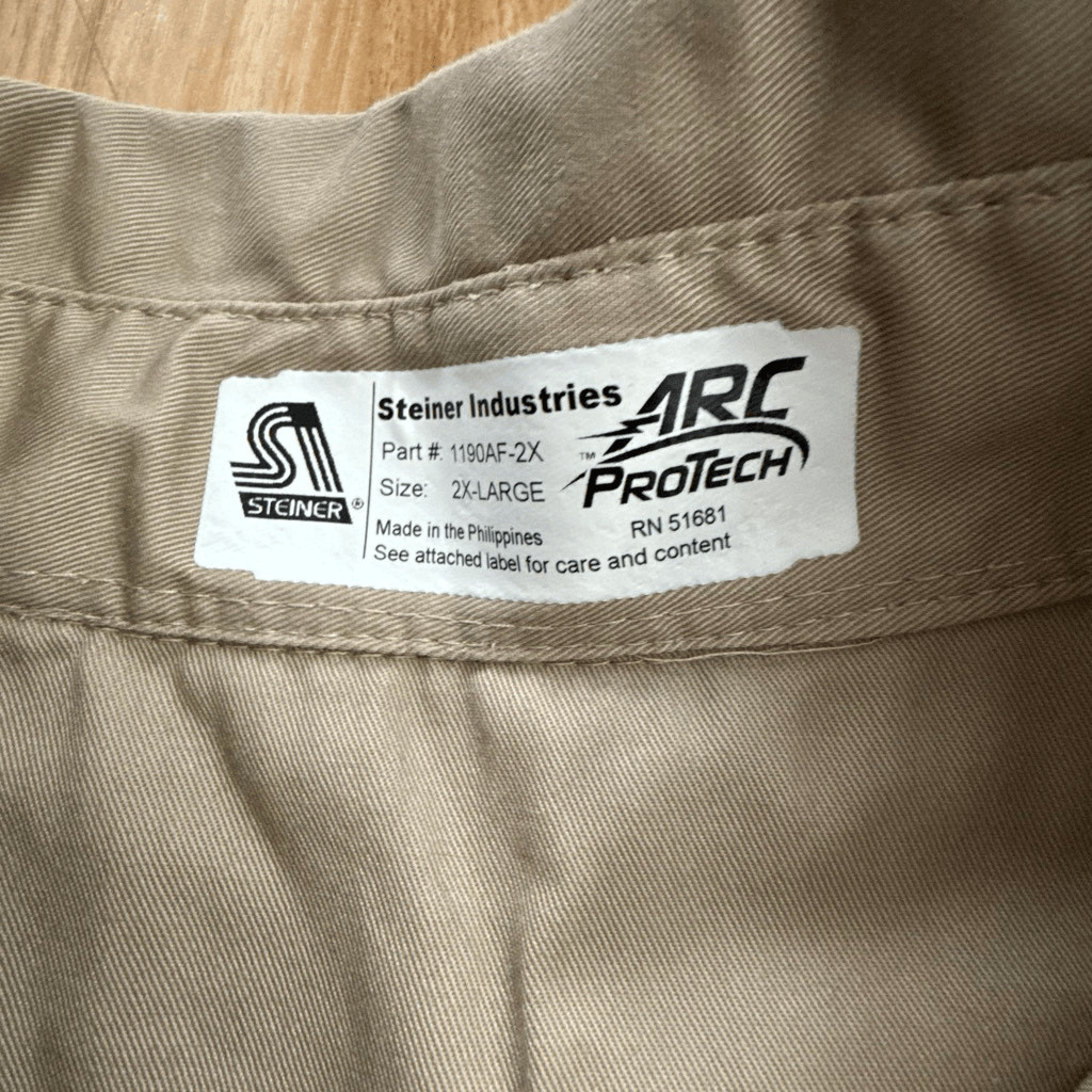Steiner Arc Protech Welding Denim Button Down Size 2XL