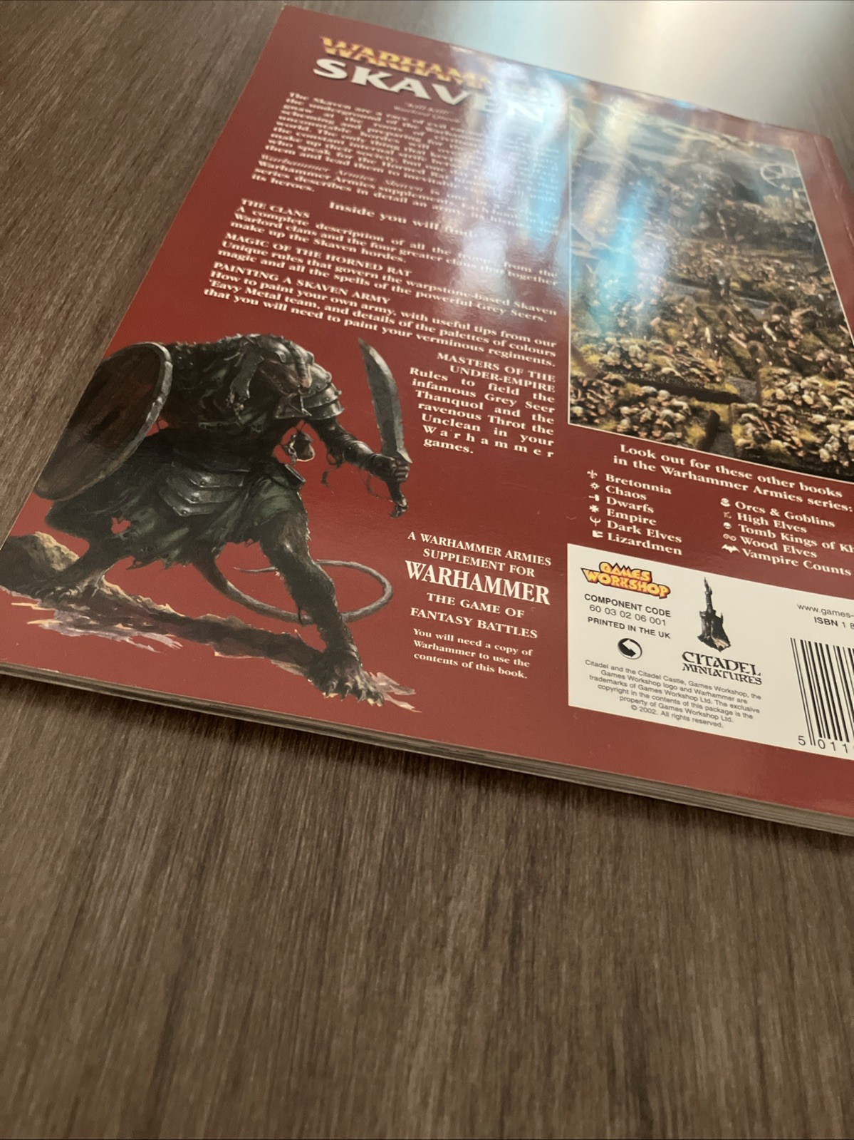 Skaven Army Codex. Warhammer Fantasy, GW BOOK
