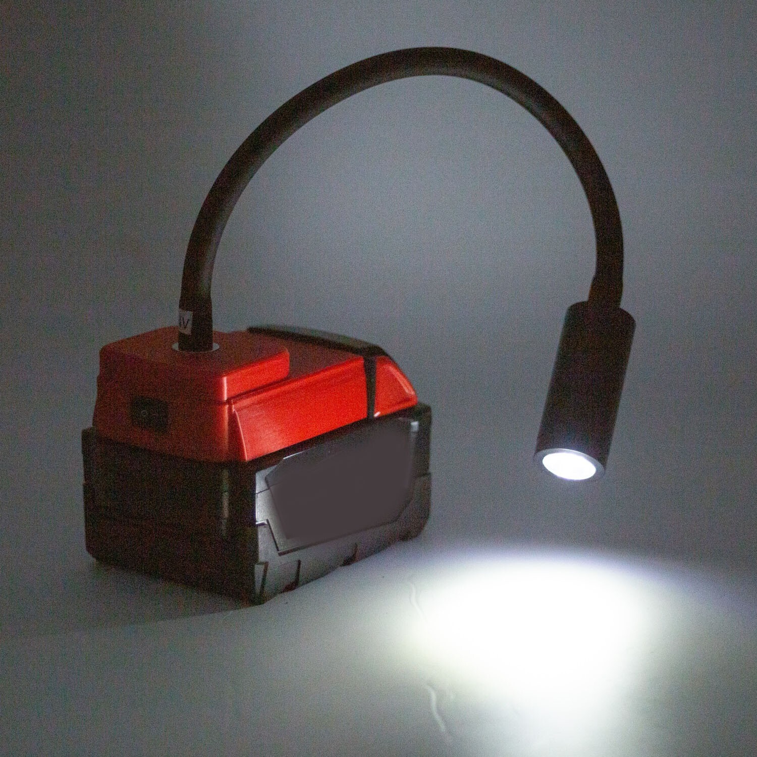 LED Work Light Flexible Bendable For Milwaukee 18V Lithium Battery Desk Lamp