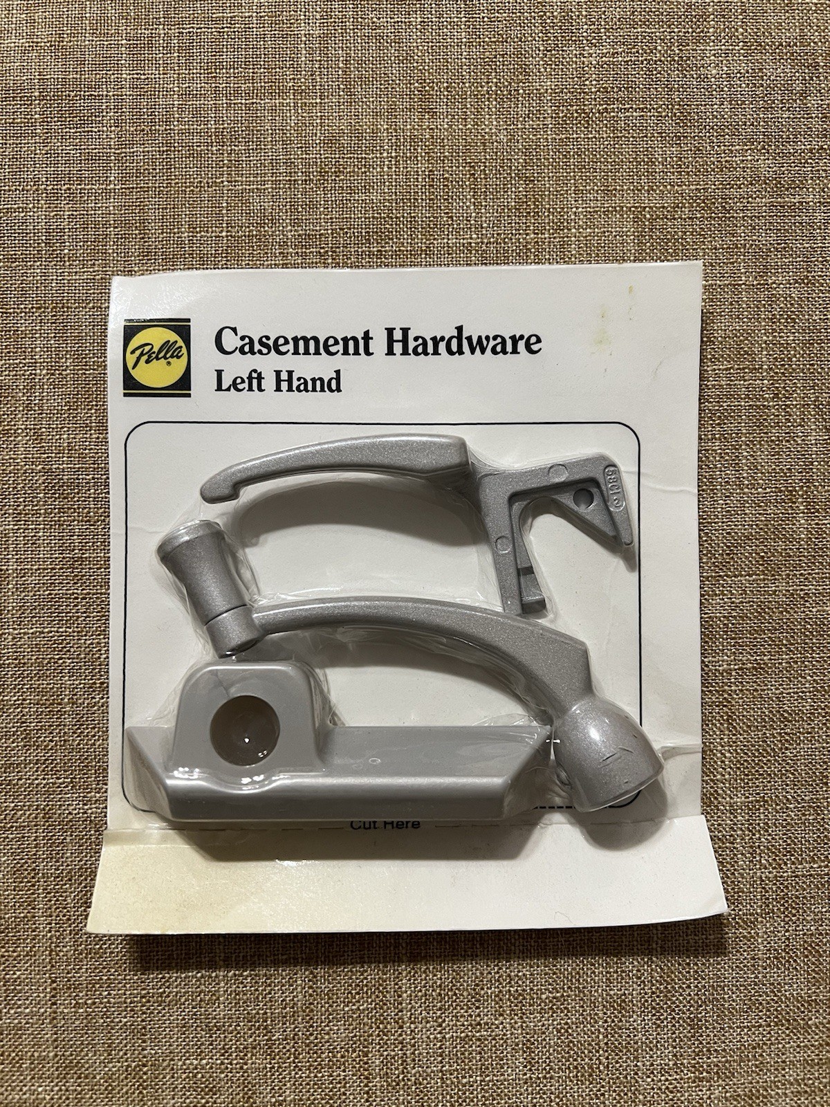 Pella Genuine Vintage 1687 Casement Hardware W/ Handle Kit Champagne Gray LH NOS