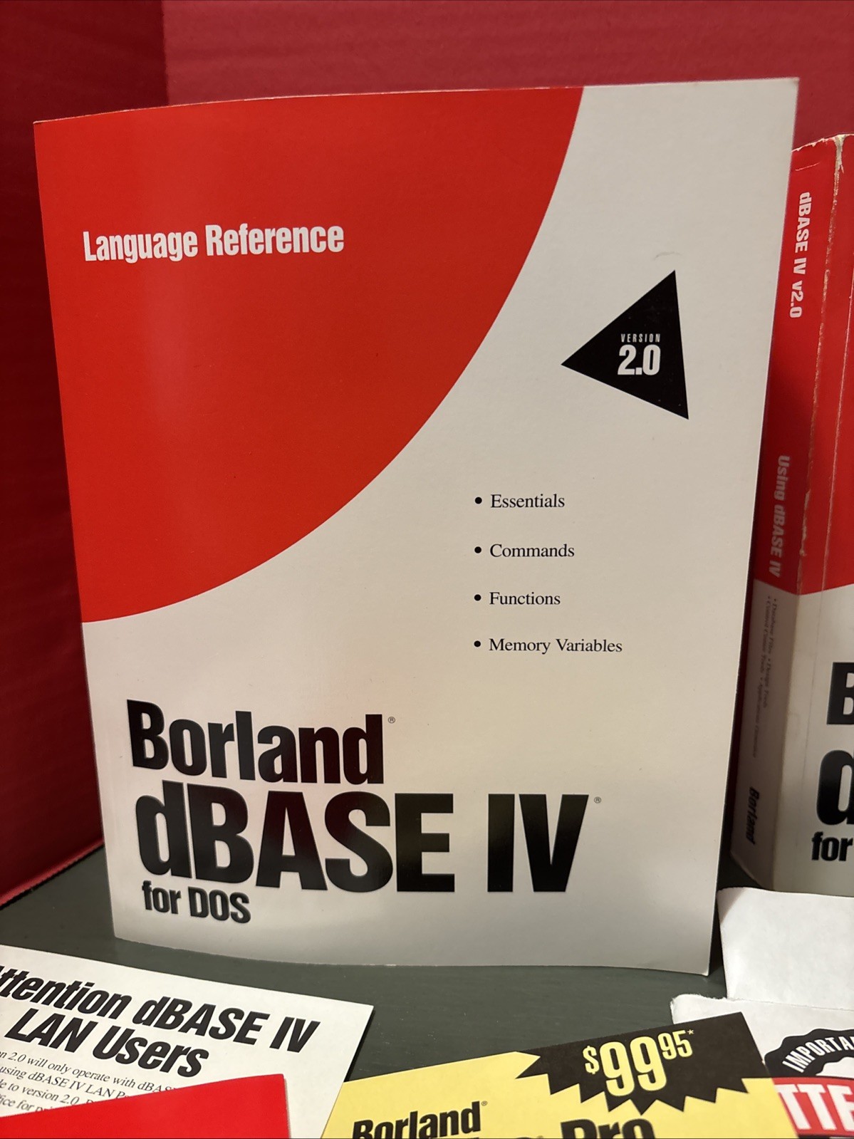 Borland ® dBase IV Version 2.0 Database - 1993 DOS For IBM PCs -