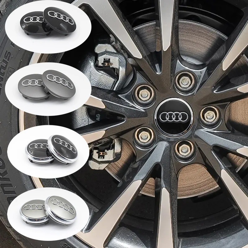 Audi Wheel Centre Caps 60mm 61mm 68mm 69mm (4) | Brand New