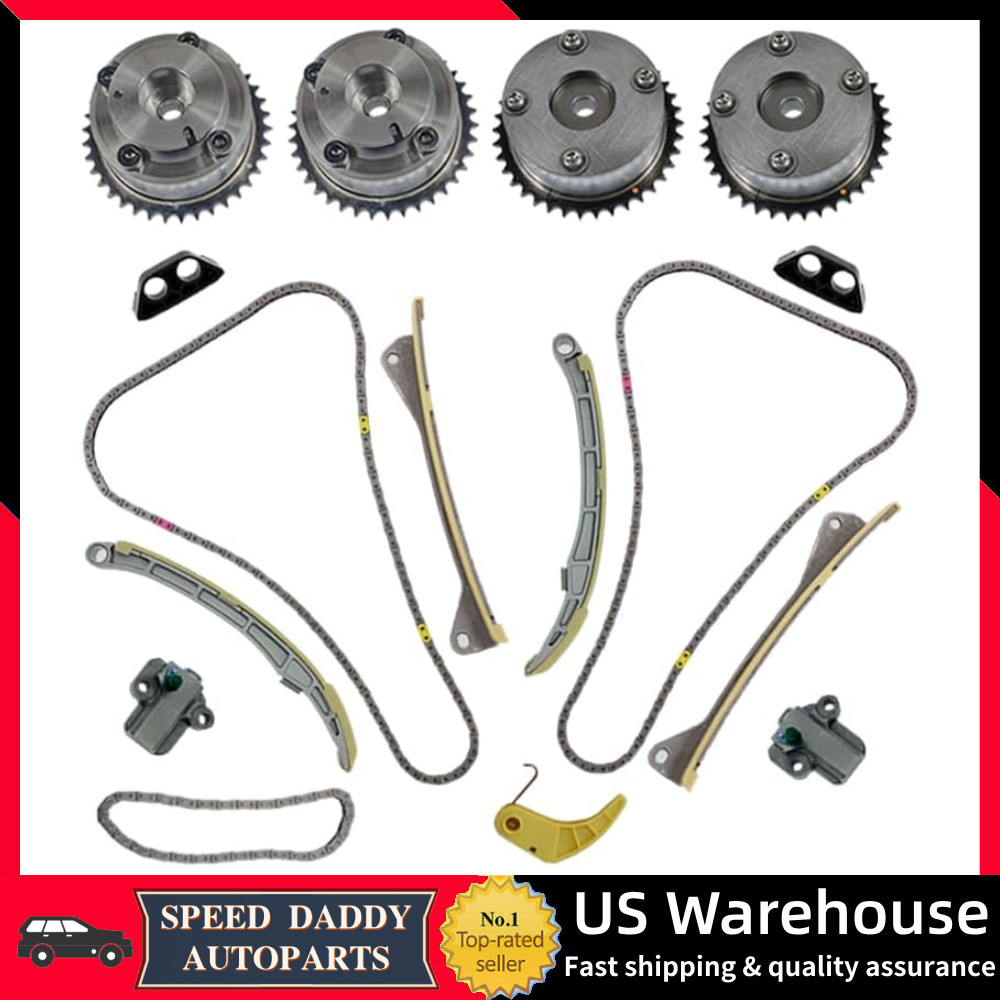 Timing Chain Kit + CVVT Gears for Hyundai Santa Fe Kia Sorento Cadenza 3.3L 3.8L