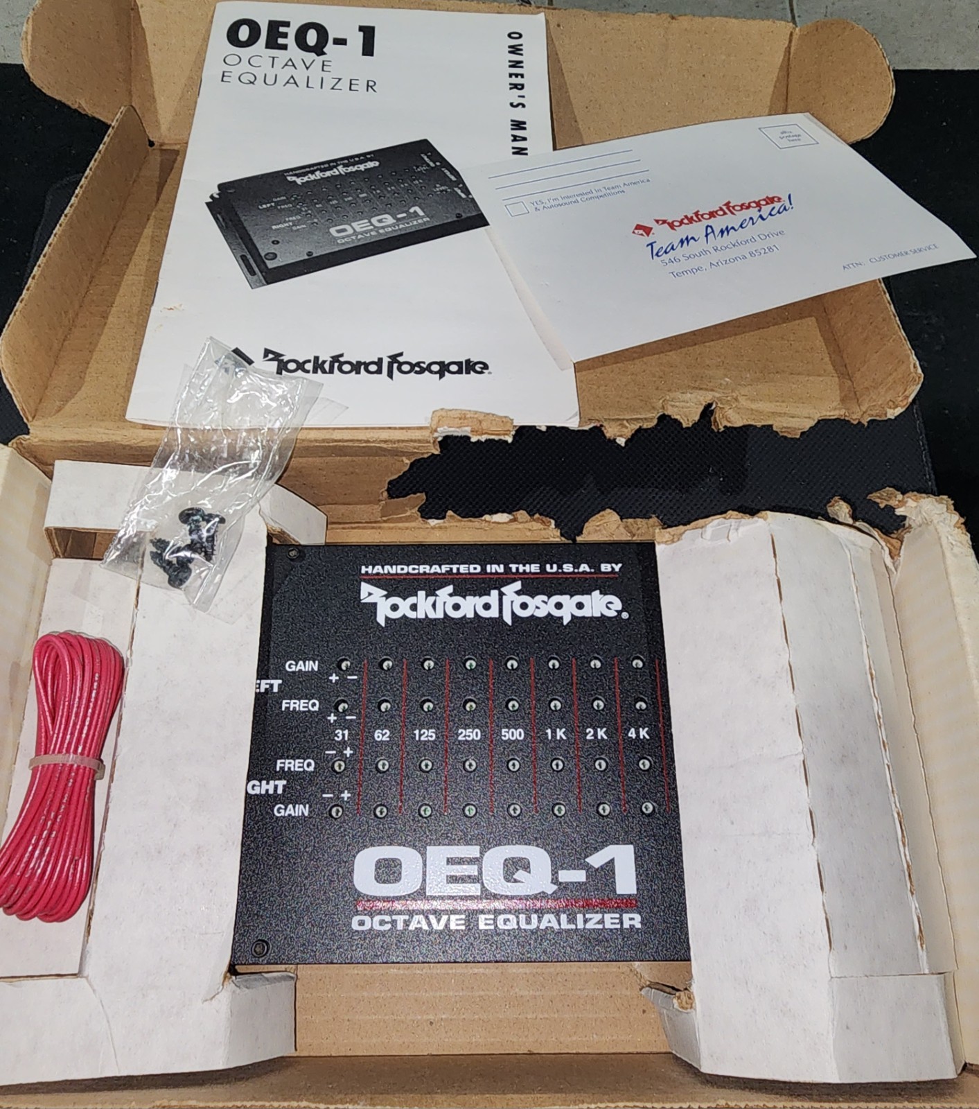 Rockford Fosgate Vintage OEQ-1 OCTAVE 🇺🇸 Car Audio Equilizer OLD SCHOOL